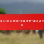 舞台演出の技術: 照明の使用, 空間の構成, 視覚的効果